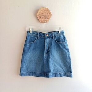 Boden Denim Mini Skirt Med Wash Size 4 Small